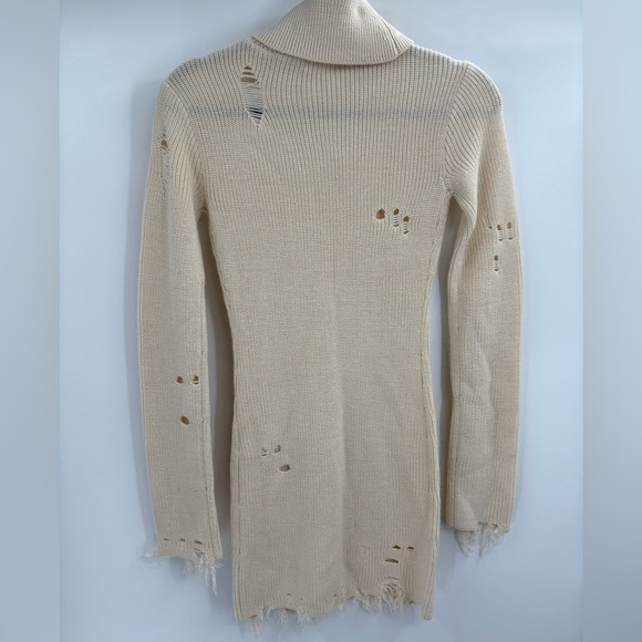 Revolve lovers + friends Keeney wool blend crochet knit distress Dress size xxs - Picture 7 of 15